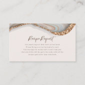 アガテマーブルストーンレシピリクエストカード 名刺 (正面)