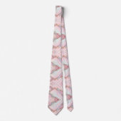 アガテマーブルブルーモダンピンク金ゴールドコレクション ネクタイ (正面)