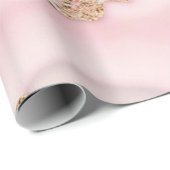 アガテマーブルブルーモダンピンク金ゴールドコレクション ラッピングペーパー (ロールコーナー)