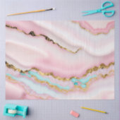 アガテマーブルブルー人気があるピンク金ゴールドコレクション 薄葉紙 (クラフト)