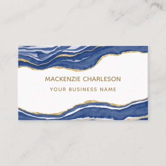 アガテマーブルブルー 名刺 (正面)