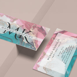 アガテマーブル金ゴールドモノグラム 名刺