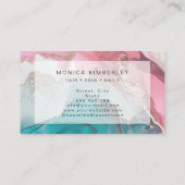 アガテマーブル金ゴールドモノグラム 名刺 (裏面)