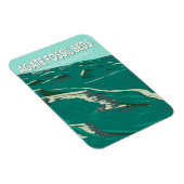 アガテ化石ベッズナショナルモニュメントヴィンテージ マグネット (右側)