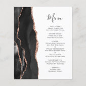アガテ ブラック ローズゴールド 結婚式 メニュー (正面)