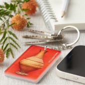 アガディルモロッコメディナ木製花瓶フォークイスラームb キーホルダー (正面右)