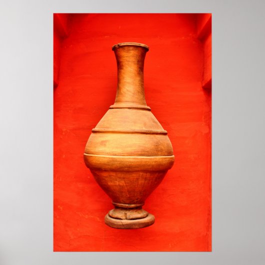 アガディルモロッコメディナ木製花瓶フォークイスラームb ポスター (正面)