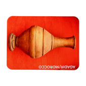 アガディルモロッコメディナ木製花瓶フォークイスラームb マグネット (横)