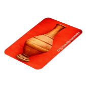 アガディルモロッコメディナ木製花瓶フォークイスラームb マグネット (左側)