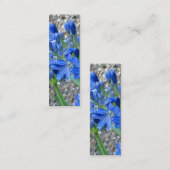 アガパンサス属のしおりの名刺 スキニー名刺 (正面/裏面)