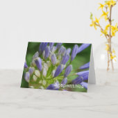 アガパンサス属の空白のな挨拶状 カード (黄色い花)