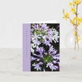 アガパンサス属の開花 カード (黄色い花)