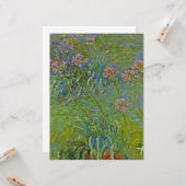 アガパンツスの花(by Claude Monet) カード (正面/裏面インサイチュ)