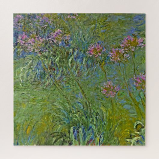 アガパンツスの花(by Claude Monet) ジグソーパズル (縦)