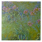アガパンツスの花(by Claude Monet) タイル (正面)