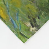 アガパンツスの花(by Claude Monet) フリースブランケット (角)