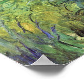 アガパンツスフラワーズバイクロードモネ ポスター (角)