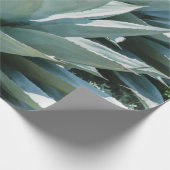 アガブ多肉植物サボスグリーンセージ灰色 ラッピングペーパー (角)