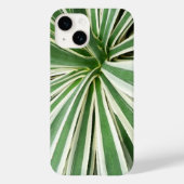 アガブ植物緑と白ストライプの色 Case-Mate iPhoneケース (裏面)