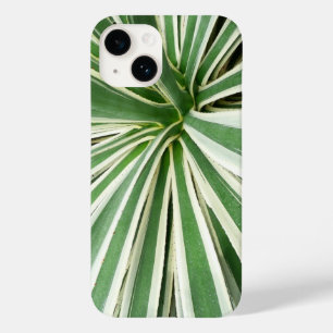 アガブ植物緑と白ストライプの色 Case-Mate iPhone 14ケース