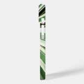 アガブ植物緑と白ストライプの色 Case-Mate iPhoneケース (裏面 / 左)