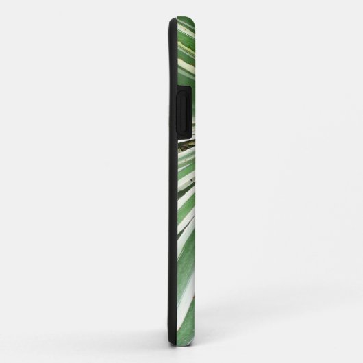 アガブ植物緑と白ストライプの色 Case-Mate iPhoneケース (裏面/右)