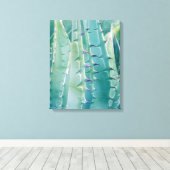 アガベの植物の模様 キャンバスプリント (インサイチュ (ウッドフロア))