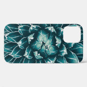 アガベサボテン、抽象芸術ブルー自然 Case-Mate iPhoneケース (裏面 (横))