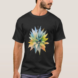アガベプランツ ウォーターカラー アガベ コレクター メキシコ Tシャツ