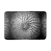 アガベ抽象芸術白黒緑風呂マット バスマット (正面)