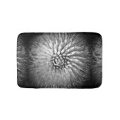 アガベ抽象芸術白黒緑風呂マット バスマット (正面)