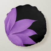 アガベ·フィンセ#10 -紫（黒） ラウンドクッション (裏面)