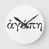 アガペ ラウンド壁時計 (正面)