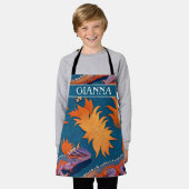 アガマリザードモザイクカラフルパタパーソナライズされたーン エプロン (着用した状態)
