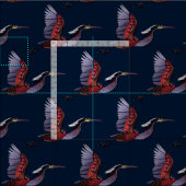 アガミヘロン藍 ファブリック (タイル)