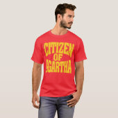 アガルタの市民 内部地球探検家 レトロな信奉者 ベル Tシャツ (正面フル)