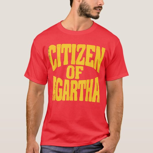 アガルタの市民 内部地球探検家 レトロな信奉者 ベル Tシャツ (正面)