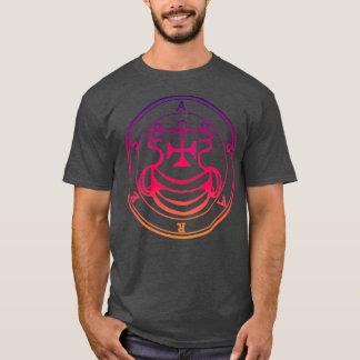 アガレスシギル教え語紫オレンジ Tシャツ