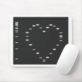 アガロースのゲルのDNAのハート マウスパッド (マウス)