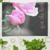 アガーデンスタイルピンクローズ キッチンタオル (折り畳み)