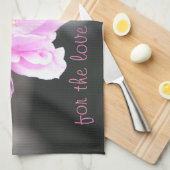 アガーデンスタイルピンクローズ キッチンタオル (四つ折り)