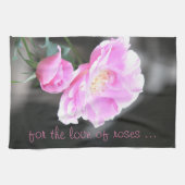アガーデンスタイルピンクローズ キッチンタオル (横)