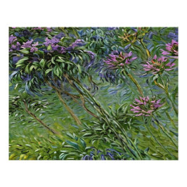 アガ鮮やかパンツスの花の緑と描写 フォトプリント