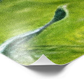 アガ鮮やかパンツスの花の緑と描写 フォトプリント            (角)