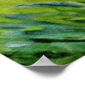 アガ鮮やかパンツスの花の緑と描写 ポスター (角)