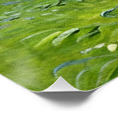 アガ鮮やかパンツスの花の緑と描写 ポスター (コーナー)