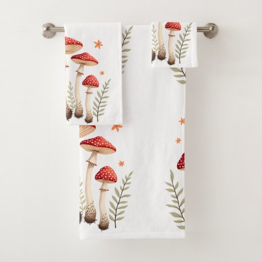 アガ鮮やかルキノコと植物性の要素をフライ バスタオルセット (インサイチュ)