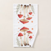 アガ鮮やかルキノコと植物性の要素をフライ バスタオルセット (ハンドタオル)