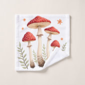 アガ鮮やかルキノコと植物性の要素をフライ バスタオルセット (ウォッシュタオル)