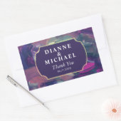 アキはっきりしたリ絵画カの日付の保存 長方形シール (封筒)